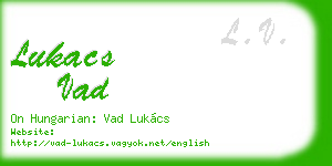 lukacs vad business card